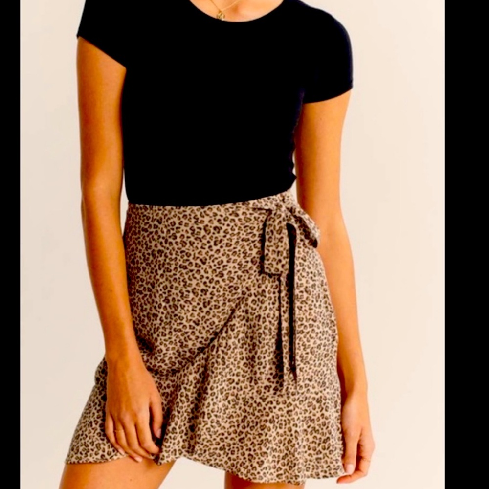 Abercrombie & Fitch Animal Print Mini Skirt